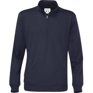 Cottover Sweater Half Zip Unisex - Gots Gecertificeerd 141012 - Marine