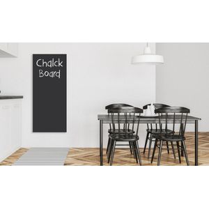 Infraroodverwarmings krijtbord | 800 Watt 60 x 120 CM | Ecaros | Zwart Satijn Glas | Memobord