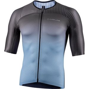 Nalini - Heren - Fietsshirt - Korte Mouwen - Wielrenshirt - Grijs - Blauw - BASERGOFITJ - L