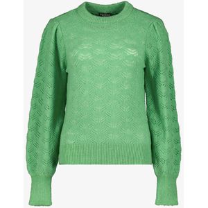 TwoDay dames trui gebreid groen - Maat XL