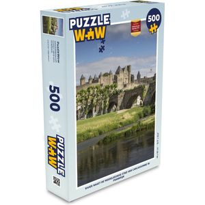 Puzzel Carcassonne - Rivier - Kasteel - Legpuzzel - Puzzel 500 stukjes