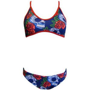 Turbo Roses&skulls Bikini Blauw 3XL Vrouw