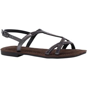 Lazamani - Malia - Sandalen - Pewter - Leer