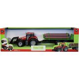 JollyVroom Tractor Red+ Log Trailer