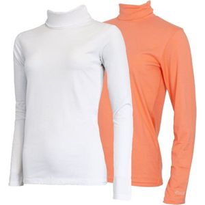 Campri - Skipully - Wintersportpully - Wit/Salmon - 2-Pack