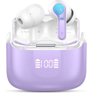 Bluetooth 5.3 Sporthoofdtelefoon met Microfoon en Dubbel LED-display - IP7 Waterdicht