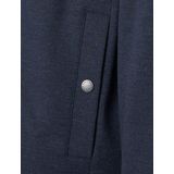 Casa Moda Heren vest blauw (Maat: S) - Effen - Halslijn: Opstaande kraag,