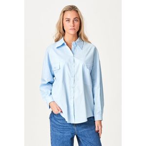 Clara - Oversized Overhemd - Lichtblauw