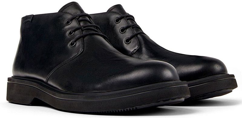 Camper - Norman K300513 - Desert Boot - Zwart - Bovenmateriaal: Rundleer