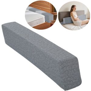 Verstelbare wigkussen voor in bed - Grijs hoofdeindekussen met hoge dichtheid, bedopeningvuller voor eenpersoons machinewasbaar, zachte vulling voor matras en hoofdeinde, rugleuningen, rugkussen voor in bed, kussen voor rechtop in bed zitten