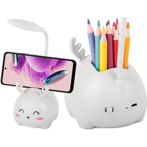 Bureaulamp voor kinderen, dimbaar bedlampje met aanraaksensor, USB-oplaadtafellamp, led-oogvriendelijke leeslamp, cadeau voor kinderen, jongens, meisjes
