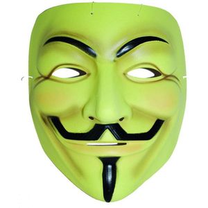 Masker V for Vendetta - Geel.