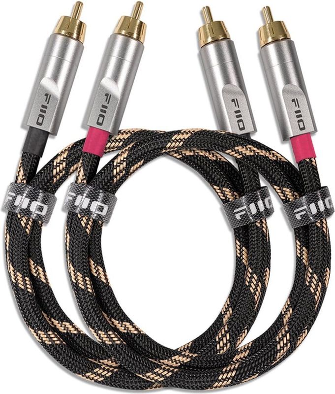 FiiO - LR-RCA4M - Audiokabel - 0.80 m - RCA - Zuurstofvrij Koperdraad