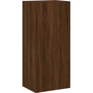 vidaXL - Tv-wandmeubel - 40,5x30x90 - cm - bewerkt - hout - bruin - eikenkleur