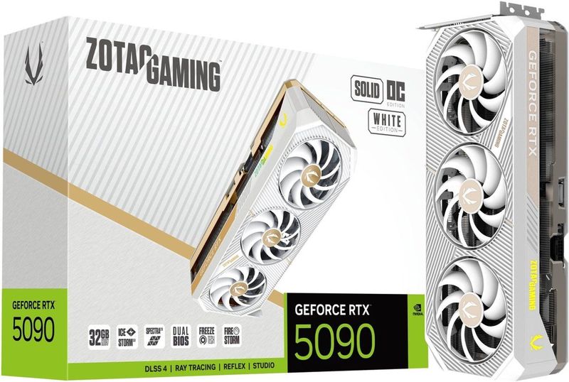 ZOTAC - GAMING NVIDIA GeForce RTX 5090 - Videokaart - Wit - 16GB GDDR7