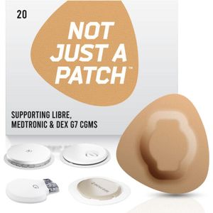 Not Just a Patch - Beige sensor patches - 20 sensorpleisters - S - Freestyle Libre | Medtronic Guardian | Dexcom