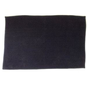 Lucy's Living Luxe badmat POL Black– 60 x 90 cm - zwart - badkamer mat - badmatten - badtextiel - wonen – accessoires