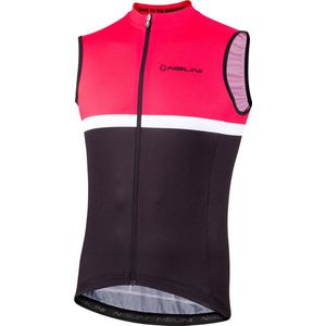 Nalini Heren Fietsshirt mouwloos - wielrenshirt Zwart Fucsia - SOLID TANK Black/Fuxia - S