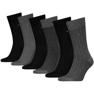Tommy Hilfiger - Klassieke Sokken - 6 Paren - Gekamd Katoen - Heren