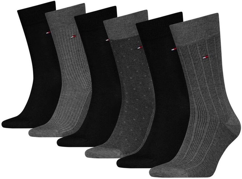 Tommy Hilfiger - Klassieke Sokken - 6 Paren - Gekamd Katoen - Heren