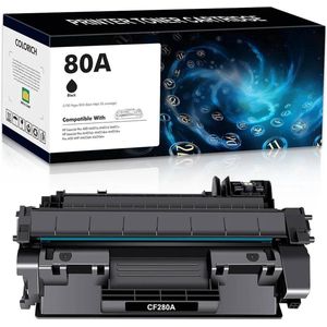 Geschikt voor HP 80A / CF-280A Toner cartridge Zwart - Geschikt voor HP LaserJet Pro 400 M401DN - M401DW - MFP M425DN - MFP M425DW