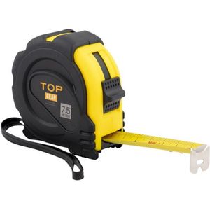 Topgear TOPGEAR Rolbandmaat 7,5 m. rubber grip