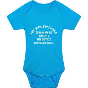 Nee Niks Koetsiekoe Gewoon Afblijven Met Die Vieze Graftakken Van Je Babyromper - jongens rompertje - romper - baby - babykleding - grappig - kado - cadeau - jongen