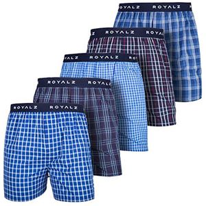 5-Pack Heren Boxer Shorts Amerikanen Stijl - Katoenen Boxers met Ruitpatroon
