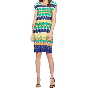 Dames Jurk - Groen - Geel - Blauw - Maat XL (2650)