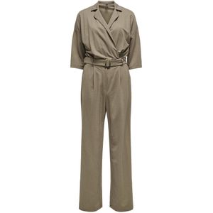 ONLY - ONLJANY 3/4 V-Hals Jumpsuit - Walnut