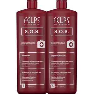 Felps Professional | SOS Recovery Shampoo & Conditioner | Beschadigd Haar | (2x) 1000 ml