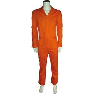 Yoworkwear Overall 100% katoen met rits oranje maat 59
