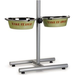 Beeztees H-Standaard Take It - Dinerset Hond - 25 cm