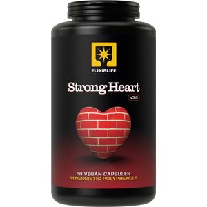 Strong Heart v3 - met Resveratrol, Pterostilbeen, Quercetine, Apigenine, OPC, Bioperine® en Niacinamide