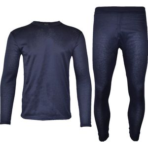 Thermoset - Thermo Ondergoed Heren - Blauw - Maat XXL | Thermo Kleding Set