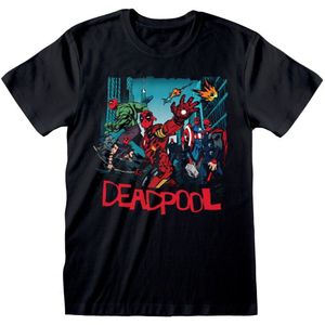 Deadpool Avengers Spoof Heren T-shirt - zwart - S