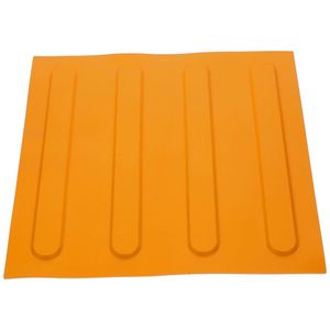 CSGoods - Tactiele vloerbedekkingen PVC blindplaat met afgeschuinde buis - Blindplaat vloer tegels - Verhoogde baksteen plaat