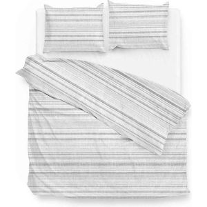 Zo!Home Camaro - Dekbedovertrek - Litsjumeaux - 240x200/220 cm - Silver Grey