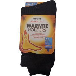 Thermosokken – Bruin – Maat 36/41 – 1 PaarWarme Sokken – Voorkom Koude Voeten