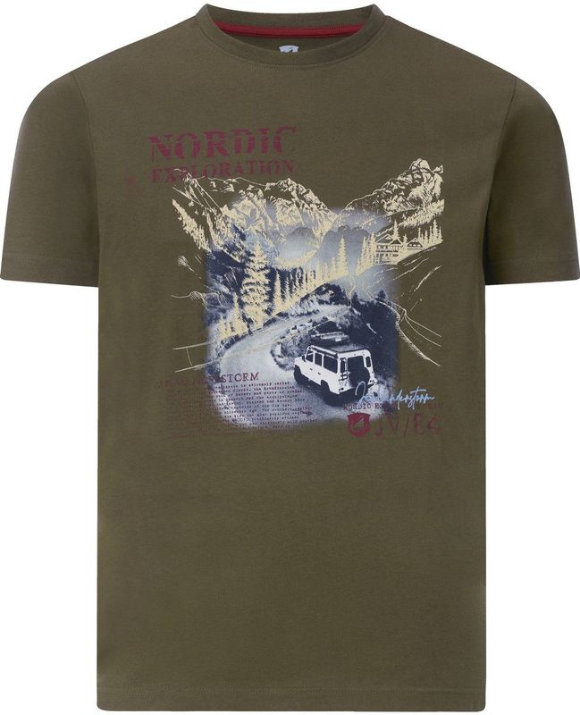 Jan Vanderstorm - HAKSE - T-shirt - Olijf