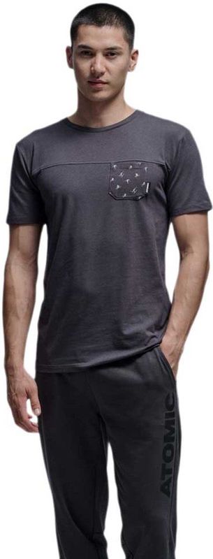 Atomic Pocket T-shirt Met Korte Mouwen Grijs S Man,Vrouw