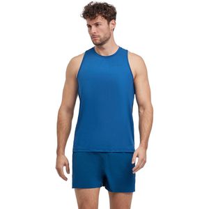 FALKE Running Singlet Heat vochtregulerend functioneel mouwloze shirt heren blauw - maat XL