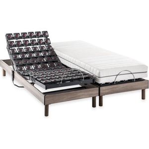 Deko Dream Matras Set+Ergo 9 Dreamzone Electric Relaxation Box Spring - 2x80x200 cm - Matras Zoetheid