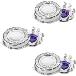 Shaving Heads – 3 Pieces – Compatibel met 1 Kleine Borstel – Universele Scheerkop – Geschikt voor Hq8/Pt720/Pt725/Pt815/Pt860/At890/At899/At750