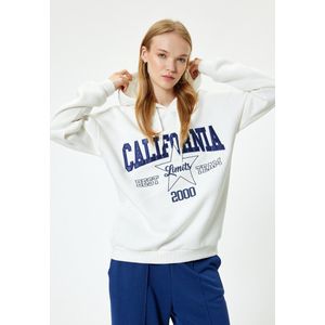 Capuchon kraag Applique Gedetailleerd Sweatshirt