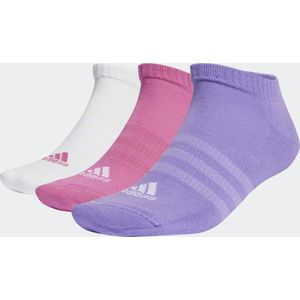 adidas Sportswear Gevoerde Korte Sokken 3 Paar - Unisex - Roze - 34-36