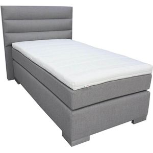 Slaaploods.nl Romance - Boxspring inclusief matras - 80x220 cm - Grijs