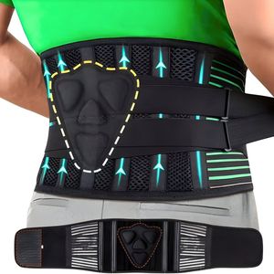 Garmoi Rugbrace Onderrug – Orthopedische Houdingscorrector Verstelbare Rugband Zwart M – Rugsteun bij Rugpijn – Dames & Heren