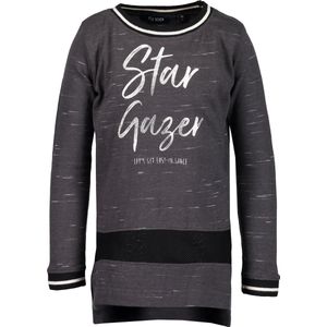Blue Seven Meisjes T-shirt - antraciet - Maat 128