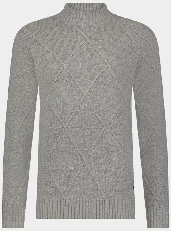 Born With Appetite Coltrui Grijs Ivar Pull Mockneck BWA25305IV44/920 light grey